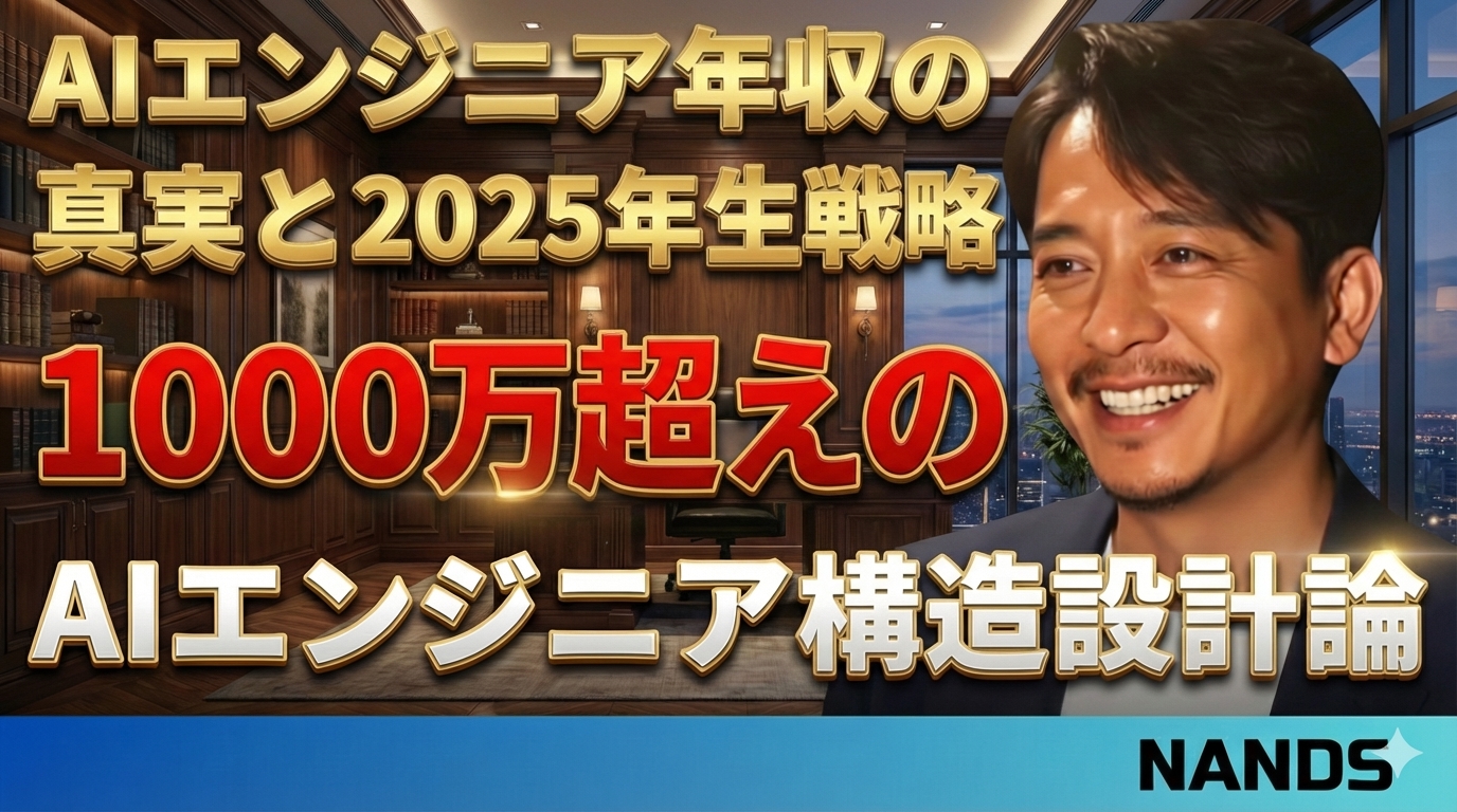 AIエンジニア年収の真実と2025年生存戦略：1000万超えの構造設計論