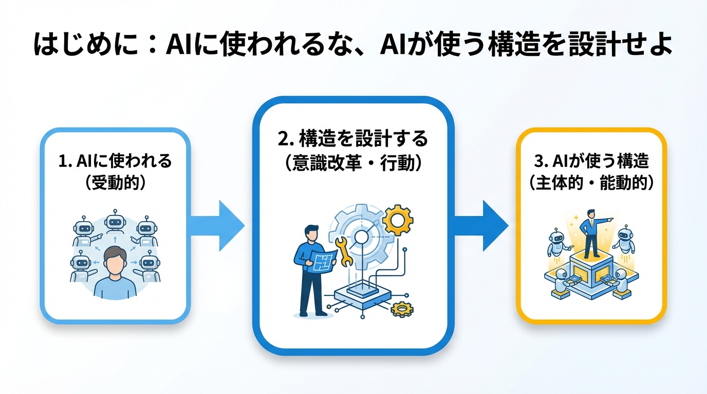 はじめに:AIに使われるな、AIが使う構造を設計せよの図解