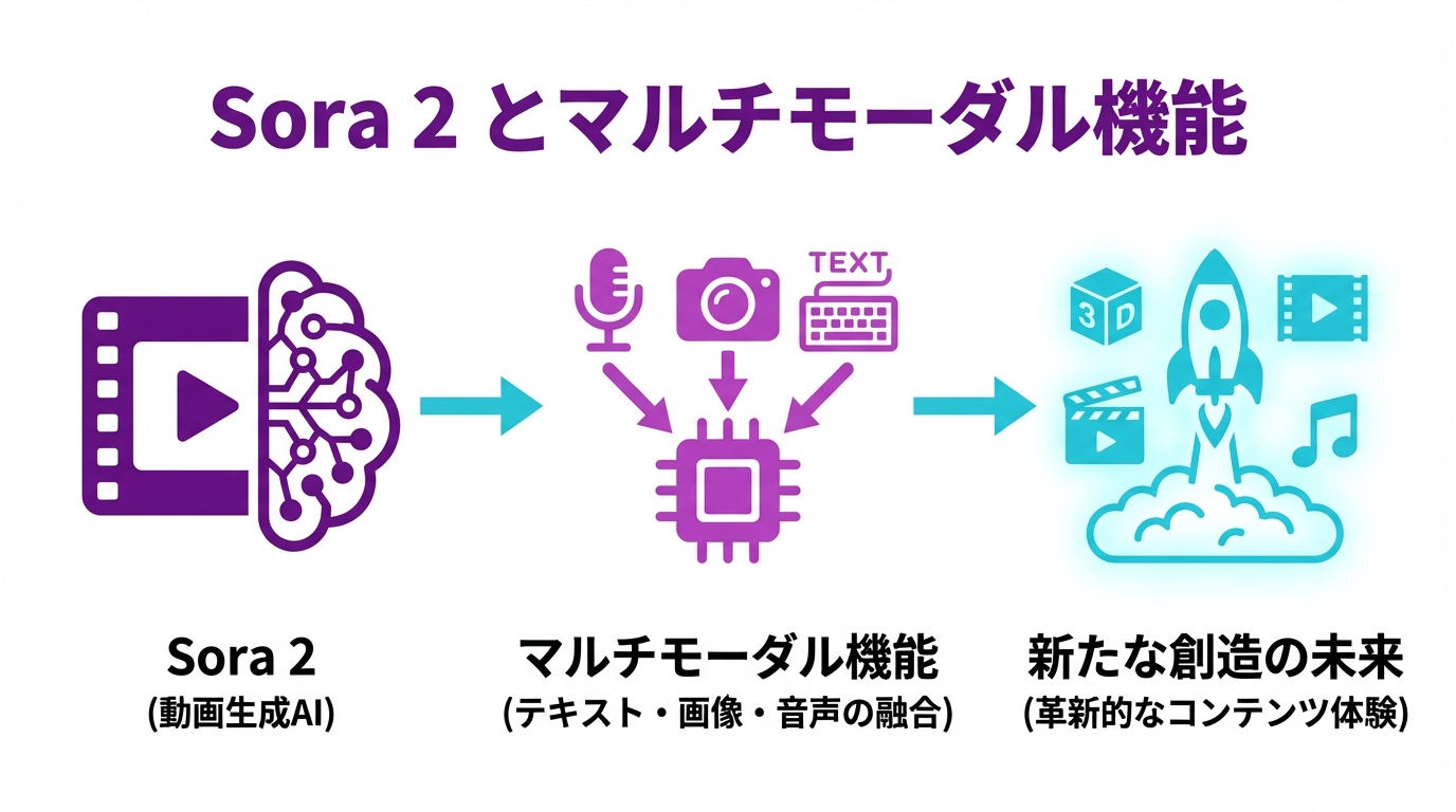 Sora 2 とマルチモーダル機能の図解